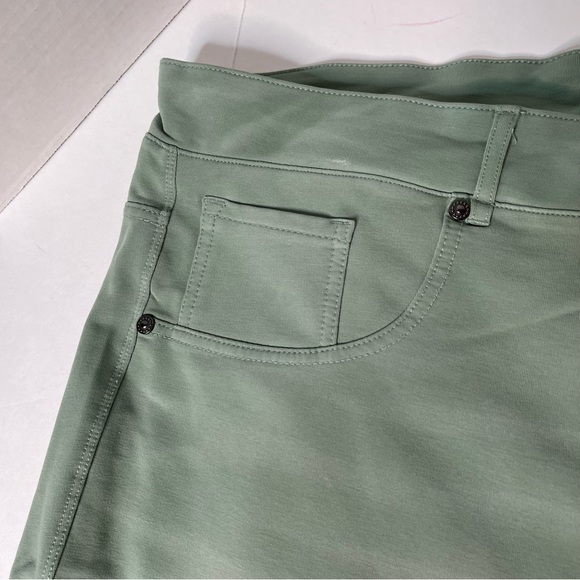 Diane Gilman Knit Flex STRETCH Skinny Jegging Jeans, Moss Green Size 5X NEW! - Picture 4 of 15
